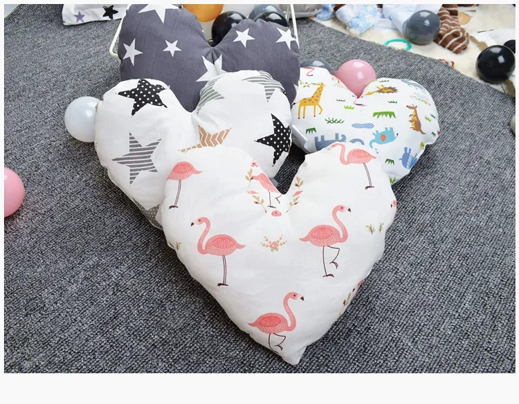 2018 в форме сердца детские подушки Плюшевые Детская комната Декор постельные принадлежности украшение кроватки Infantil подушка кукла смайлик