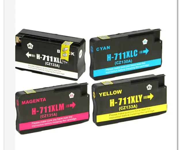 1 комплект совместимый картридж для hp 711 HP костюм Designjet T120 T520|ink cartridge|compatible ink