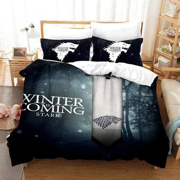 Movies Bedding Set 3D Print Daenerys Targaryen Duvet Cover Set Twin Full Queen King Size Bed Linen Set Pillowcase Bedclothes - Цвет: Color-4