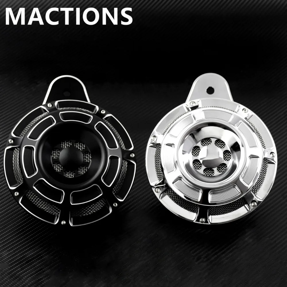 Black Chrome Horn Cover For Harley Touring FLT Big Twin 1991 15 16 17