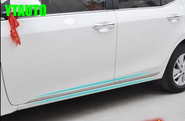 

Stainless steel auto side door trim moulding for 2014 2015 toyota corolla, auto accessories