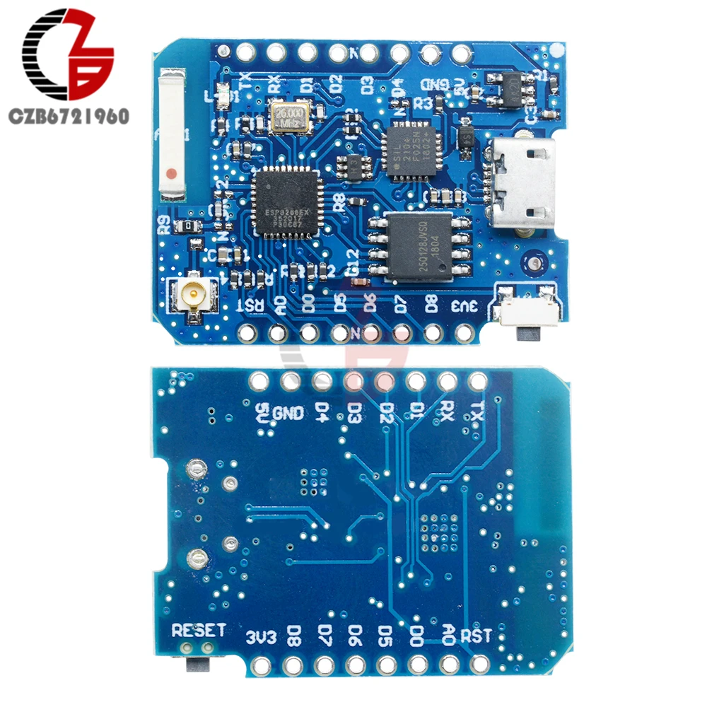 WEMOS D1 MINI Pro беспроводная Wifi макетная плата ESP8266 ESP8266F CP2104 16MB антенна Micro USB разъем DIY наборы для NodeMCU