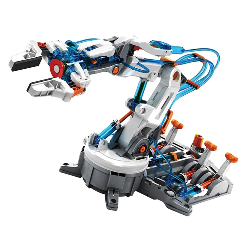 

DIY Assembled Scientific Learning Kits Physical Experiment Model Educational Toy - Hydraulic Pressure Powered 6-Dof Robot Arm