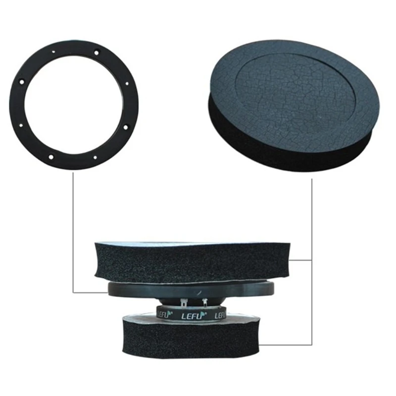 

1 PCS 6" 6.5" Inch Car Universal Speaker Insulation Ring Soundproof Cotton Pad