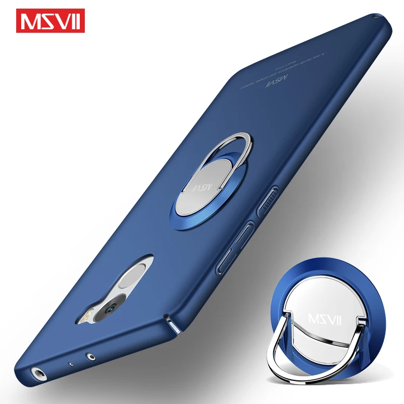 MSVII Cases For Xiaomi Redmi 4 Pro Case Cover Ring Slim Frosted Xiomi Metal Holder |