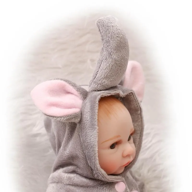 10 Inch Mini Silicone Reborn Baby Girls Doll Sleeping Realistic Newborn Dolls Baby Soft Toys Gift For Little Mommy Mini Doll (2)