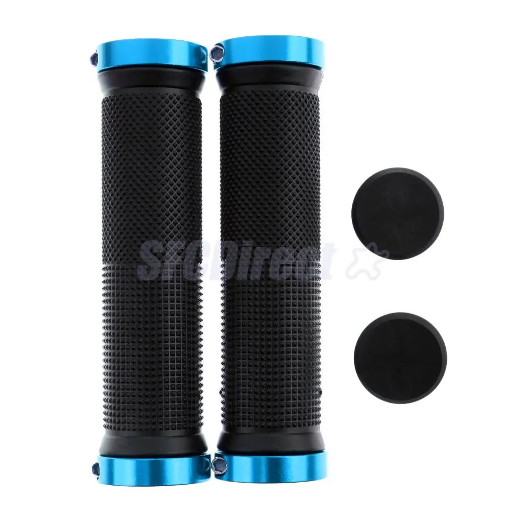 1 Pair Handlebar Grips Bicycle MTB BMX Road Mountain Bike Handle Double Lock on Stainless Steel Bike Handlebar Hand Cover