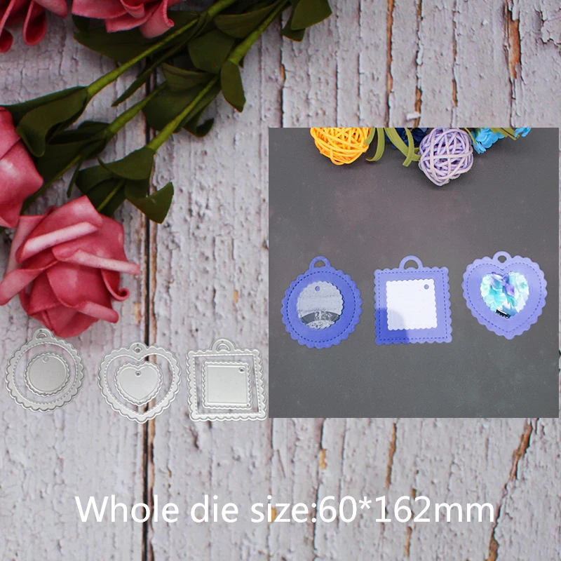 

lace Heart Square circle Metal steel frames Cutting Dies DIY Scrap booking Photo Album Embossing paper Cards60*162mm