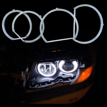 

HOPSTYLING Ultra bright SMD white LED angel eyes 12V halo ring kit for BMW E53 X5 1999 2000 2001 2002 2003 2004 Car Lights