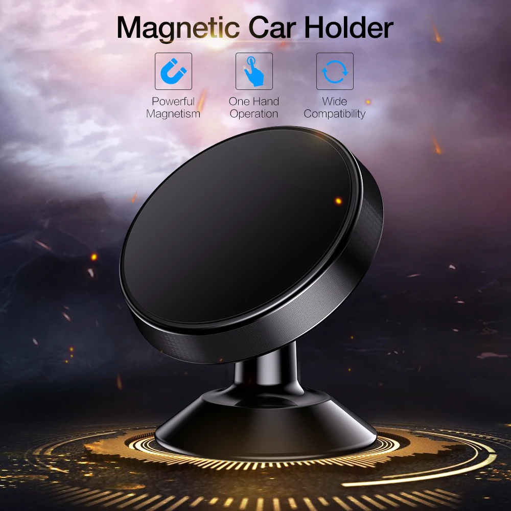 KISSCASE Universal Magnetische Auto Telefon Halter 360 Rotation Auto Halter Stehen Für iPhone X Hua
