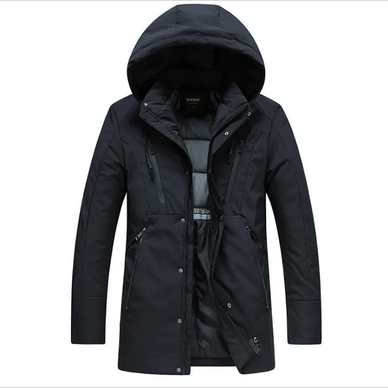 Warme Waterdichte Jassen 4XL Dikke Thermische Beneden Katoenen Parka Jas Winter Mannen Bomberjack Mannelijke Winddicht Casual Hoodies Parka