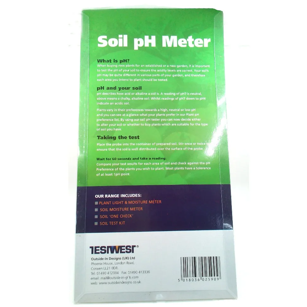 Portable Pointer-type soil PH meter Soil quality tester Portable pH meter PH tester PH monitor