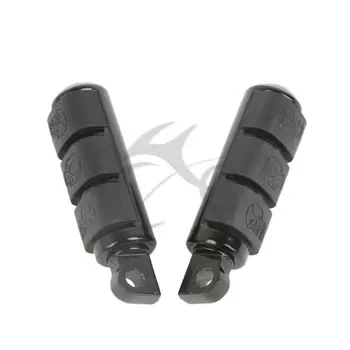 

Motorcycle Black 3/8'' Hole Footpeg Foot Peg For Harley Softail FXST DYNA FXWG FXR
