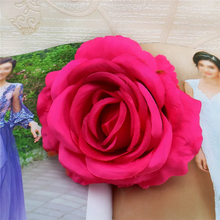 20шт 11,5 см искусственные шелковые розы цветок голова для свадьбы цветок стены декоративные искусственные цветы DIY свадебный букет гирлянда Флорес