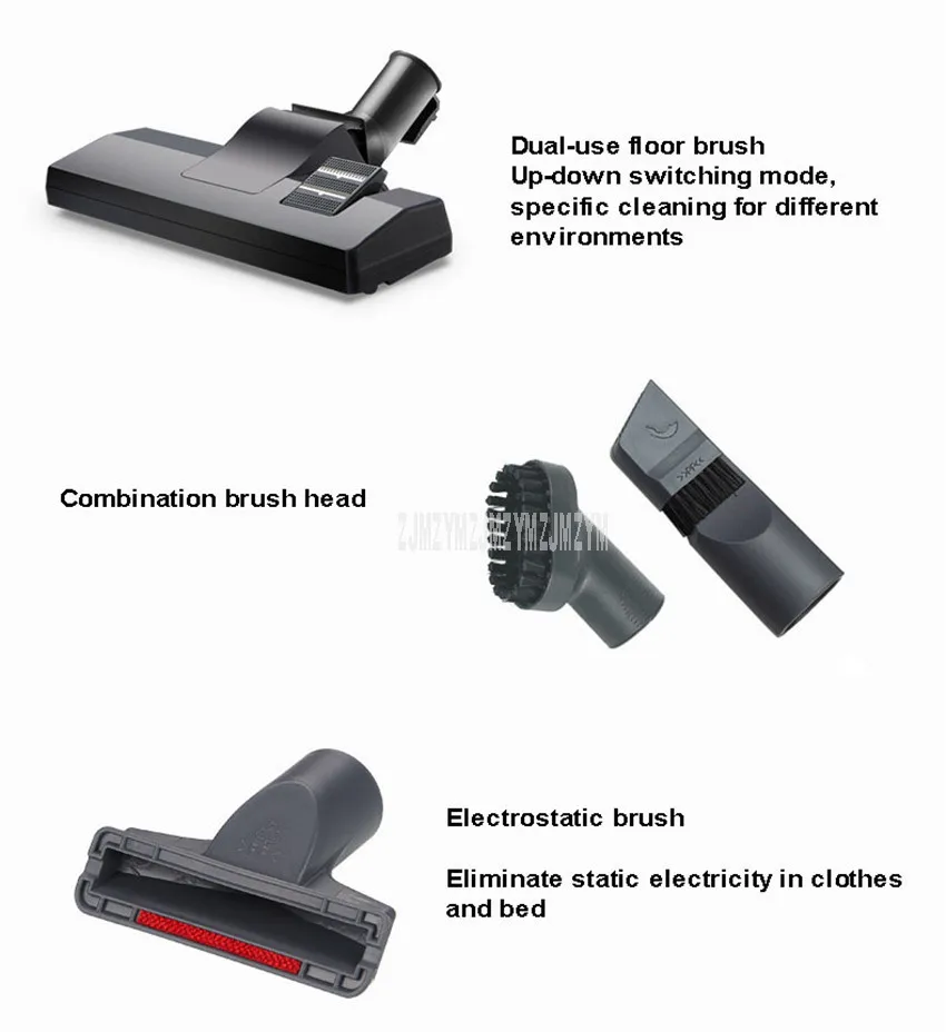 1420 Вт ручная нажимная Пыль для волос Чистящая кисть Бытовая напольная кровать Клещи Инструмент для чистки ковров электрический пылесос AXW-828