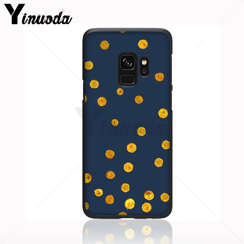 Red Black Gold Polka dots Dot