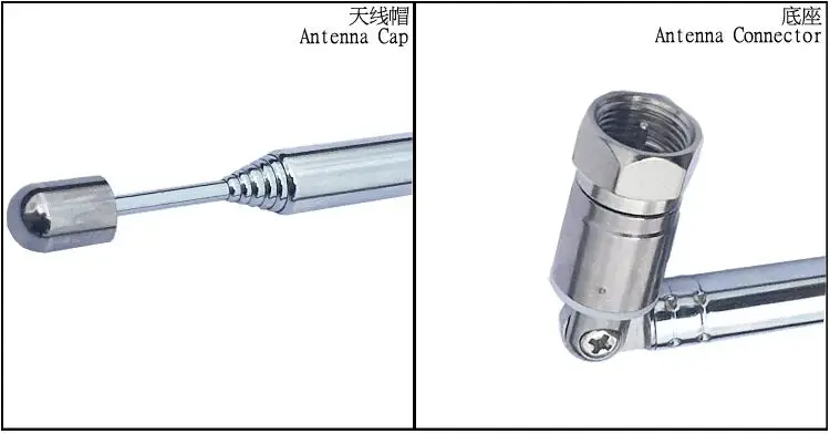 Длинная Замена F соединение 75 Unbal телескопическая антенна для ТВ радио DAB AM/FM диаметр 7 мм