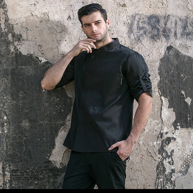 

New Fashion Adjustable Sleeves Hotel uniform Chef Coats Jacket