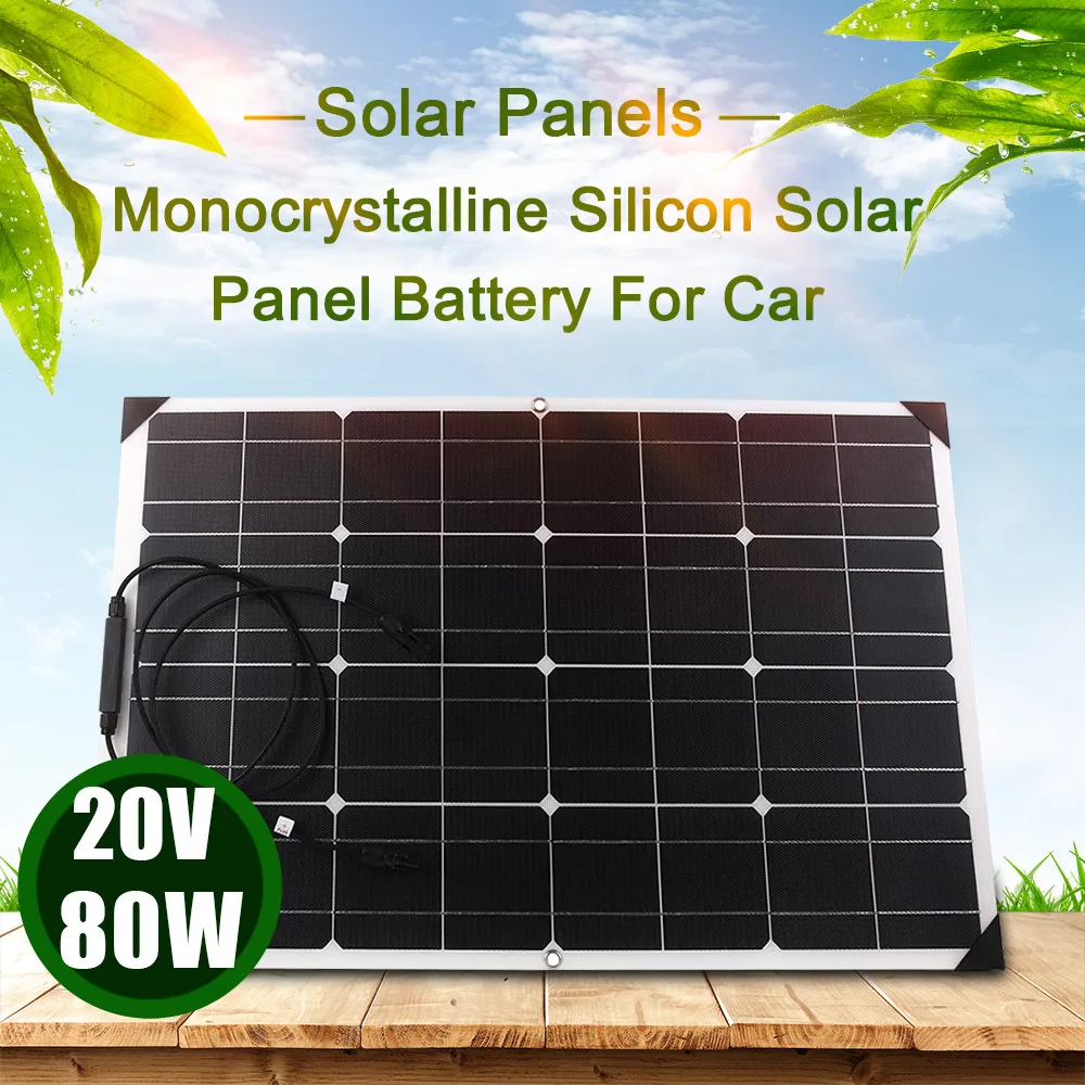 

Flexible Solar Panels 80W 20V ETFT Honeycomb Surface 25% Conversion Rate Solar Panel System for RV Homeuse