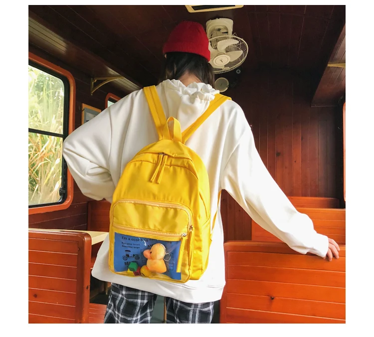 Cute Clear Transparent Women Backpacks PVC Stuffed Toys Student Schoolbags Fashion Teenage Girls Bags for School Backpack New_20