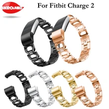 Ремешок для наручных часов Нержавеющая сталь Металл для FitBit Charge 2 браслет, ремешок для часов для FitBit Charge 2 Смарт-часы Для женщин Для мужчин