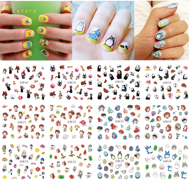 Aliexpress.com : Buy Nail Stickers Decals Cartoon Series Nail Art Water