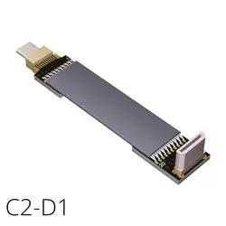 Высокая-Скорость до угла Mini-HDMI Micro-HDMI C-D Тип кабель 20pin V2.0 плоский кабель 4Kx2K @ 60 Гц для AV HDTV ЖК-дисплей FPV 3D C2D1