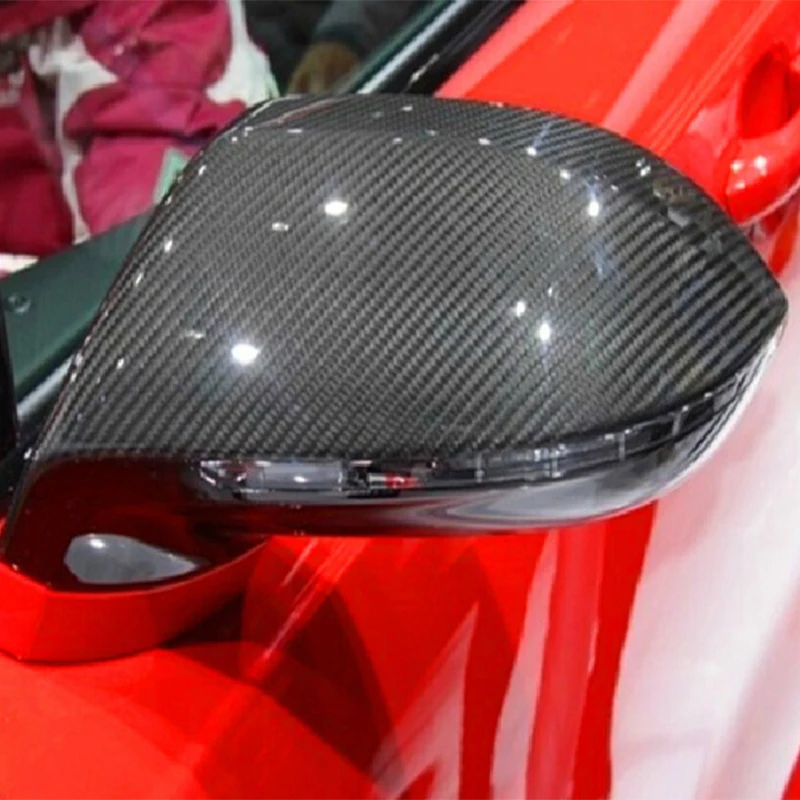 A7 автомобиля вне крыло зеркало заднего вида Заглушки для Audi A7 Стандартный бампер только 2011- углерода Волокно