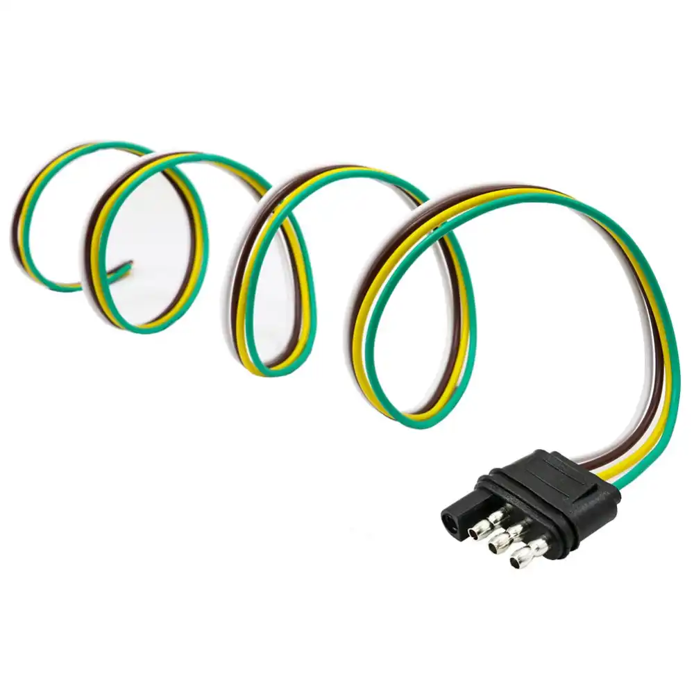 Tirol 4 Way Flat Trailer Wire Harness Extension Connector