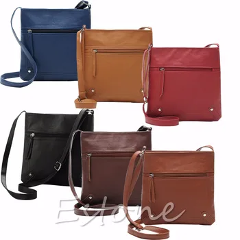 

THINKTHENDO Lady Women PU Handbag Shoulder Bag Tote Purse Messenger Hobo Faux Leather Bag Satchel Cross Body Bags