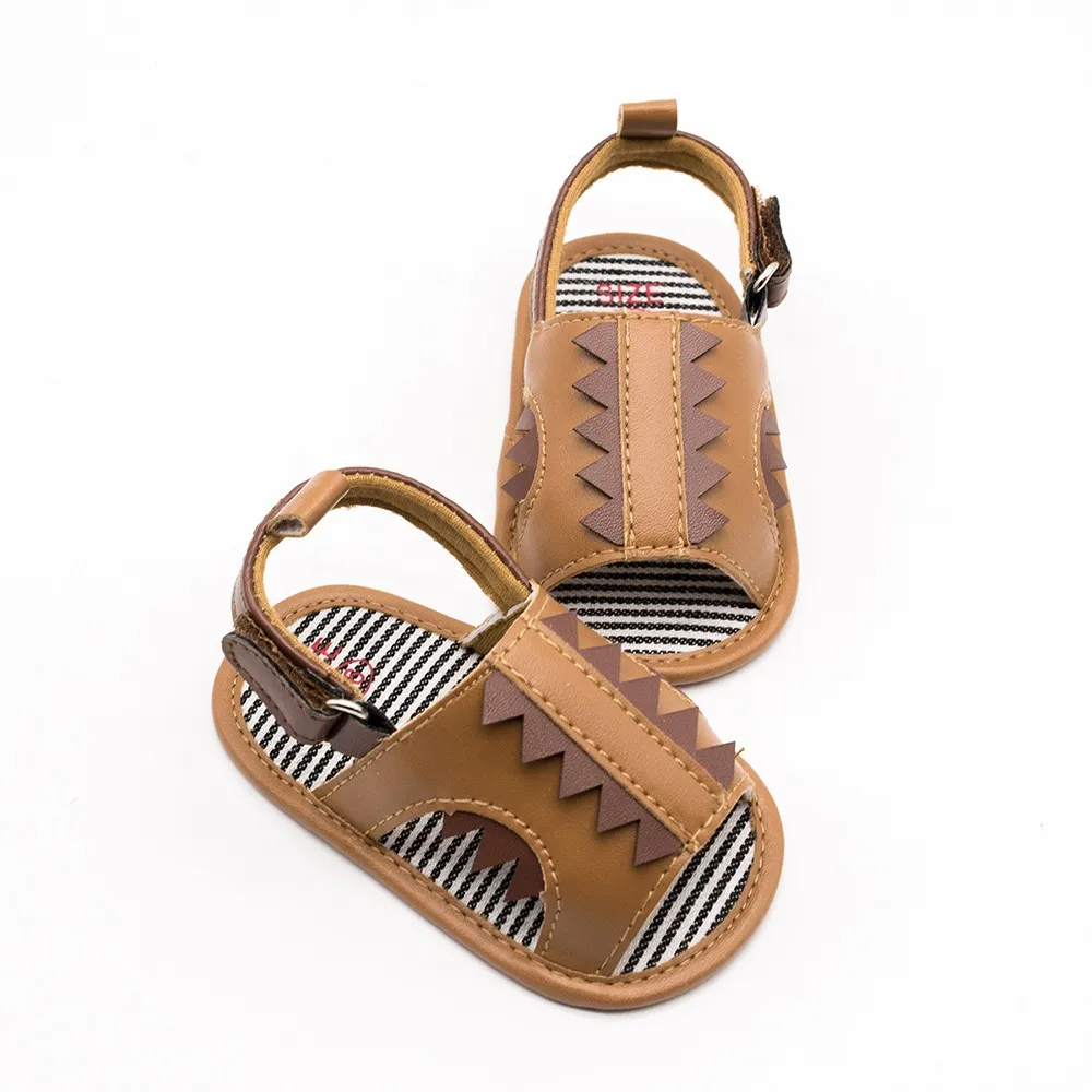 

Infant Baby Shoes Girls Summer Casual Fashion Sandals Cartoon Striped Breathable Soft Sandals Beach Hook&Loop Toddler Sneakers