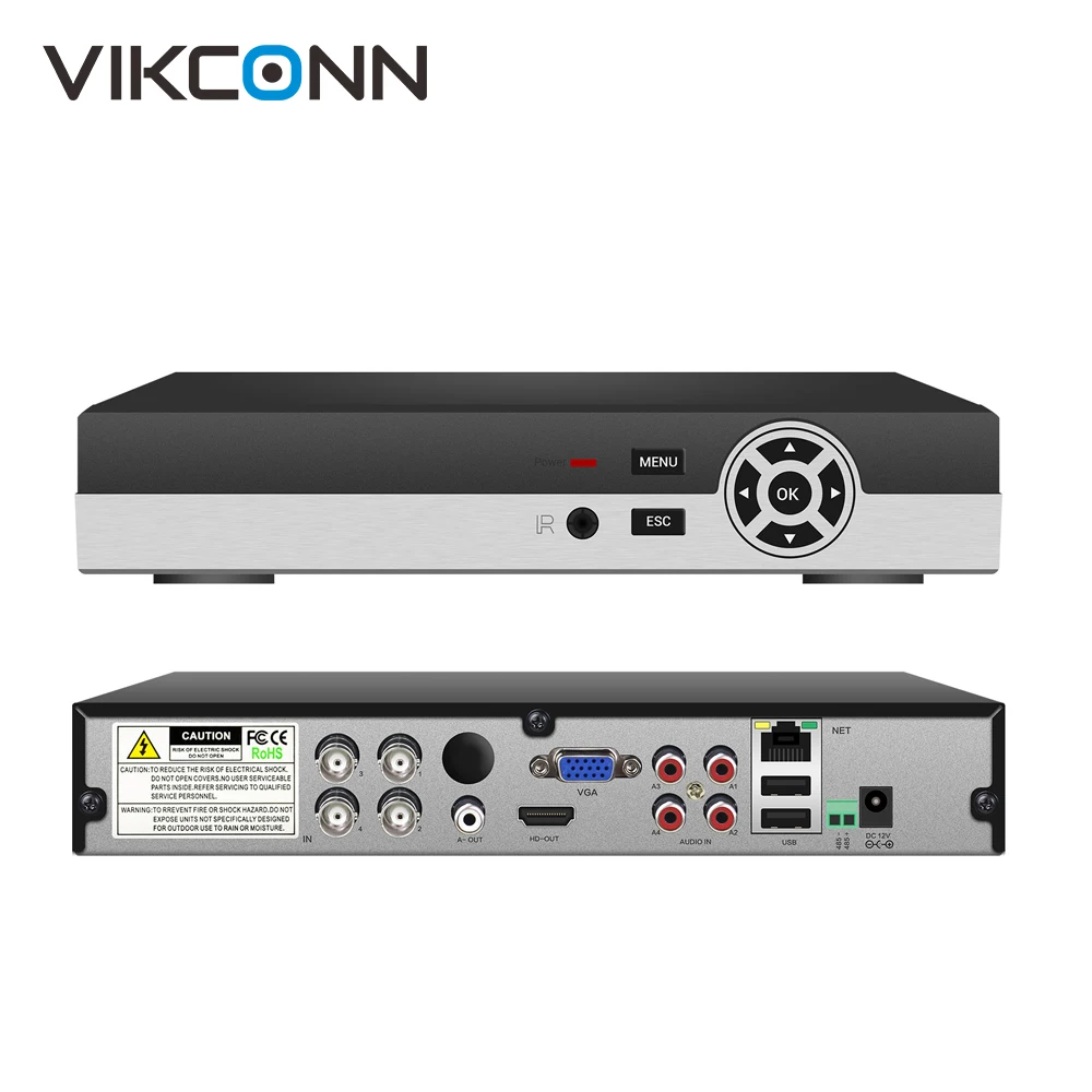 Vikconn 4 ch 1080 P видеорегистратор Регистраторы xvr Поддержка/AHD/TVI/CVI/CVBS/ip камеры