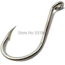 100 шт. Фишер Рыбалка осьминог клюв приманки рыболовные крючки 8299 серебро 2/0# колючей крючок из высокоуглеродистой Сталь озеро река океан
