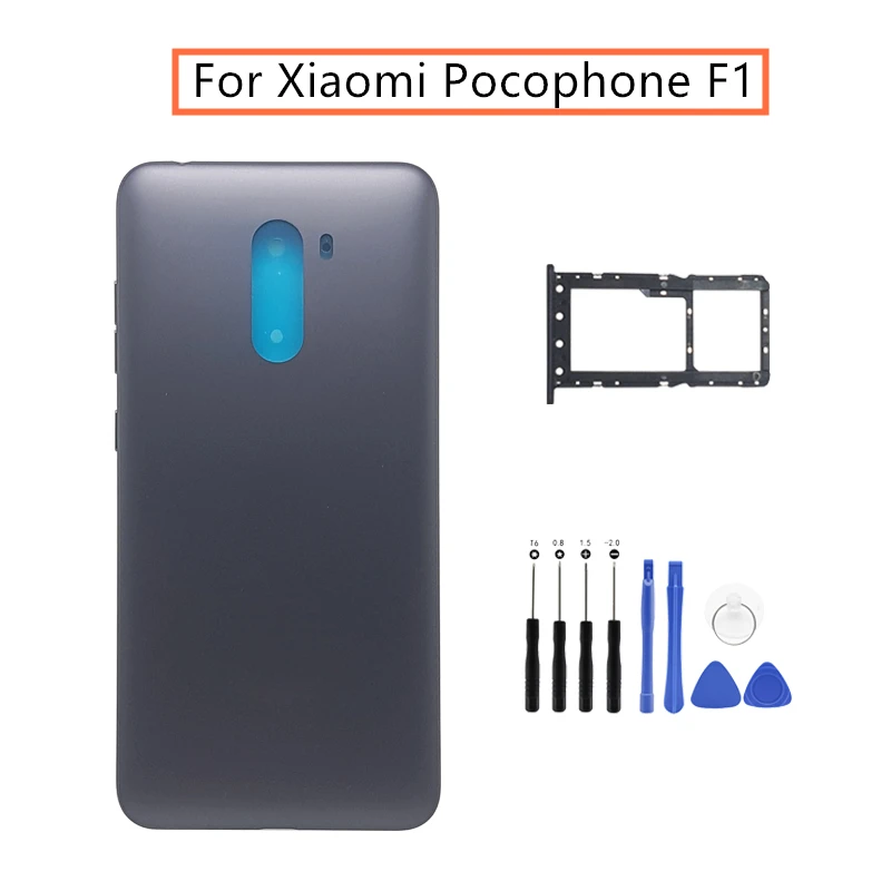 Для Xiaomi Pocophone F1 задняя батарея пластиковый ПК крышка Poco корпус Батарейная Дверь