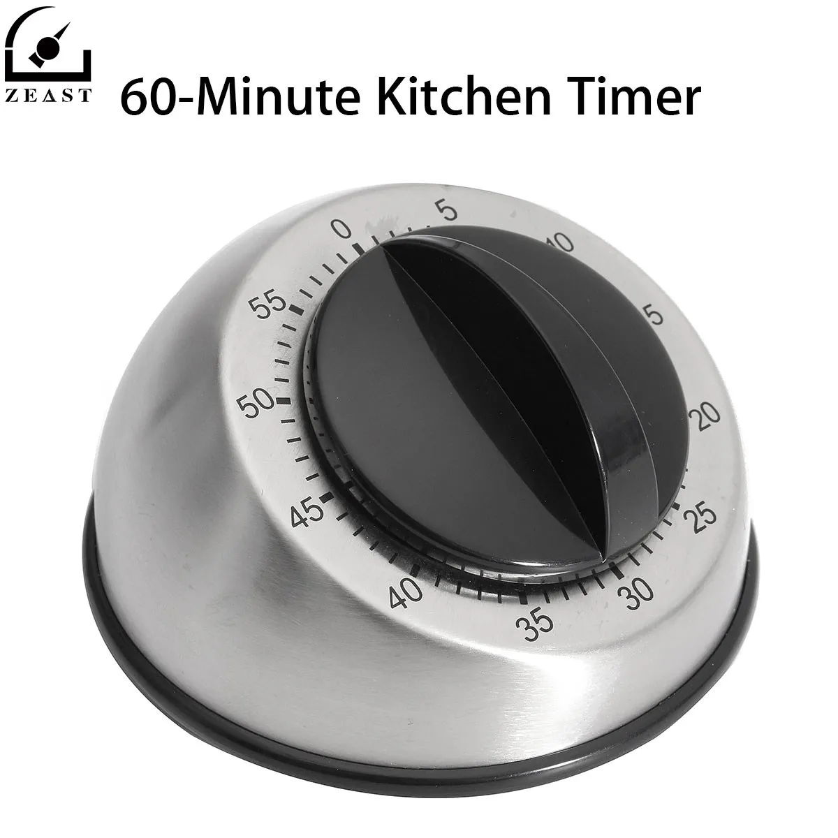 Timer 60 Minute Kitchen Timers Cooking Stainless Steel Mechanical Clock Countdown Alarmin