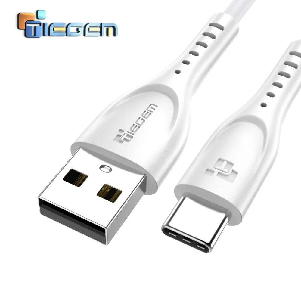 TIEGEM USB Type C кабель 3 1 A высокая прочность TPE для быстрой зарядки и передачи данных