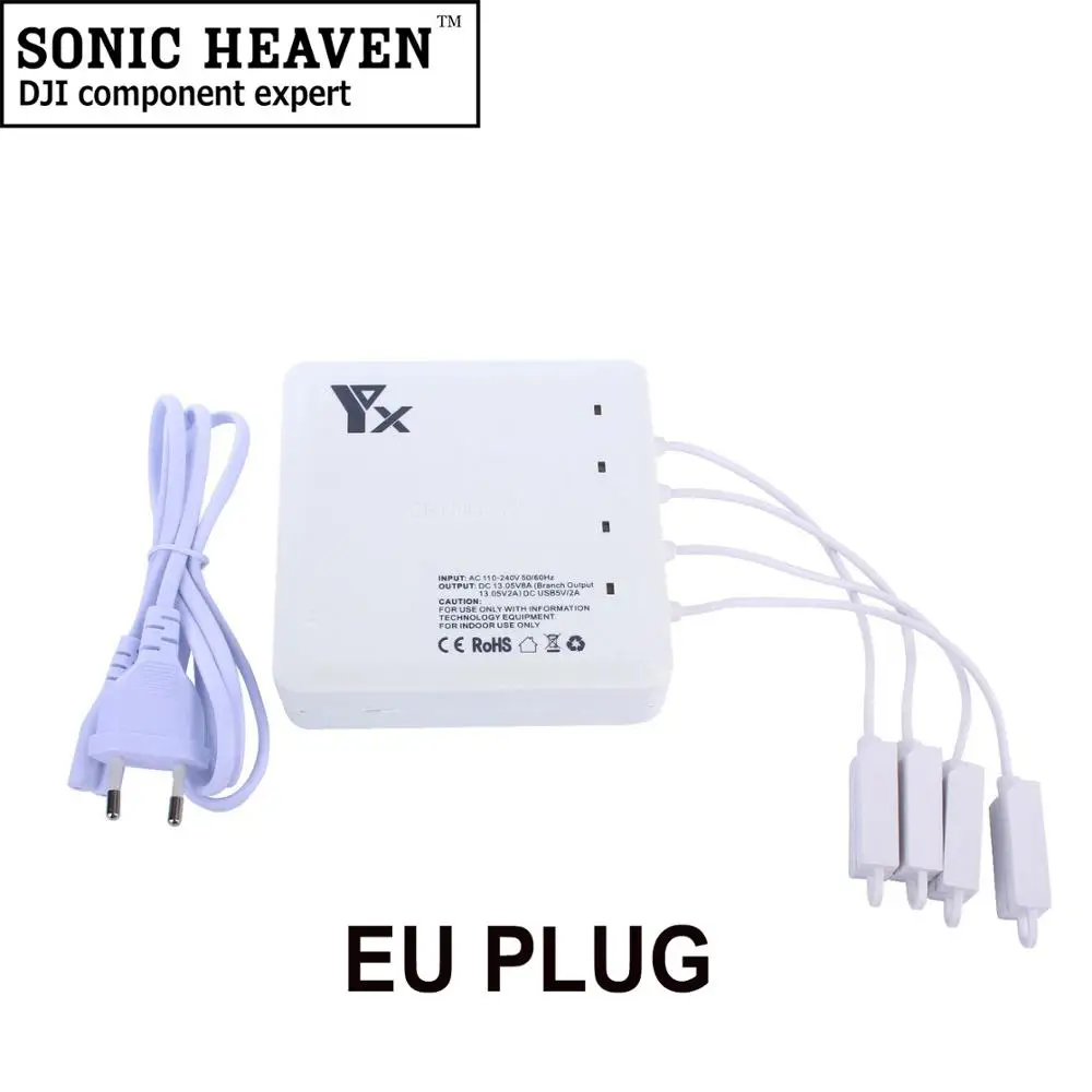 EU PLUG 6в1 Mavic Air Charging Hub мульти-батарея зарядное устройство для DJI Mavic Air 2 USB порт интеллектуальное зарядное устройство EU US AU UK Plug - Цвет: EU PLUG