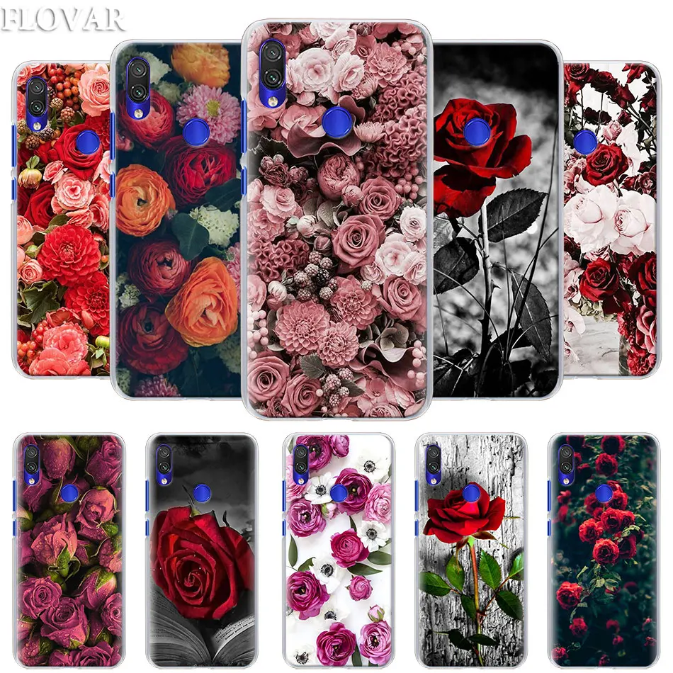 

Beautiful Garden Red Roses Flowers Phone Case for Xiaomi Redmi 7 5 6 Pro Note 7 Pro 5 5A 6 Mi A1 A2 8 Lite 9 Case Coque