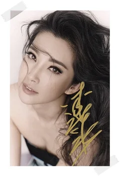 

Li Bingbing autographed signed with pen photo picture 4*6inches freeshipping 012017