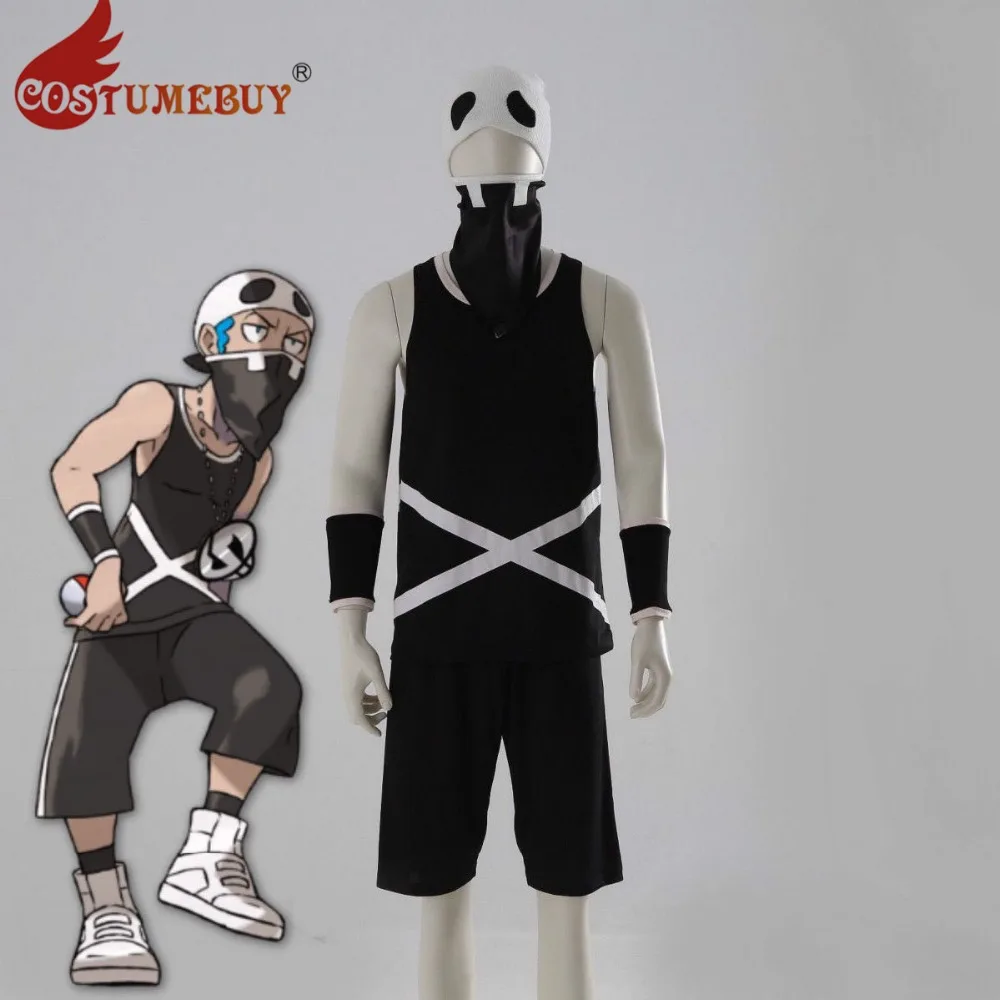 Costumebuy аниме карманный монстр Покемон солнце и луна Косплей команда череп гранты мужской косплей костюм изготовленный на заказ костюм для
