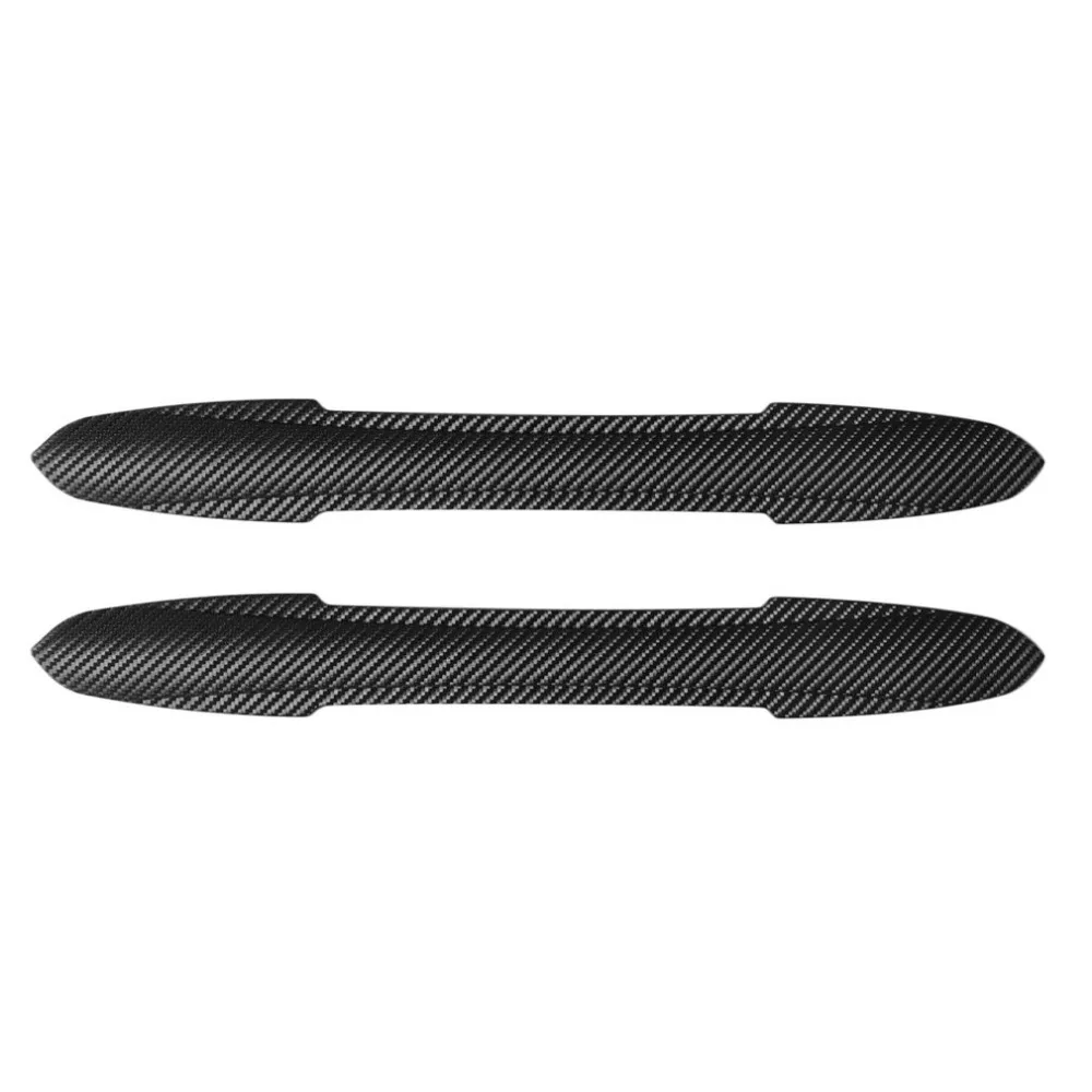 New 2Pcs Car Bumper Crash Bar Durable Carbon Fiber Car Door Protection Rubbing Strip Anti rub