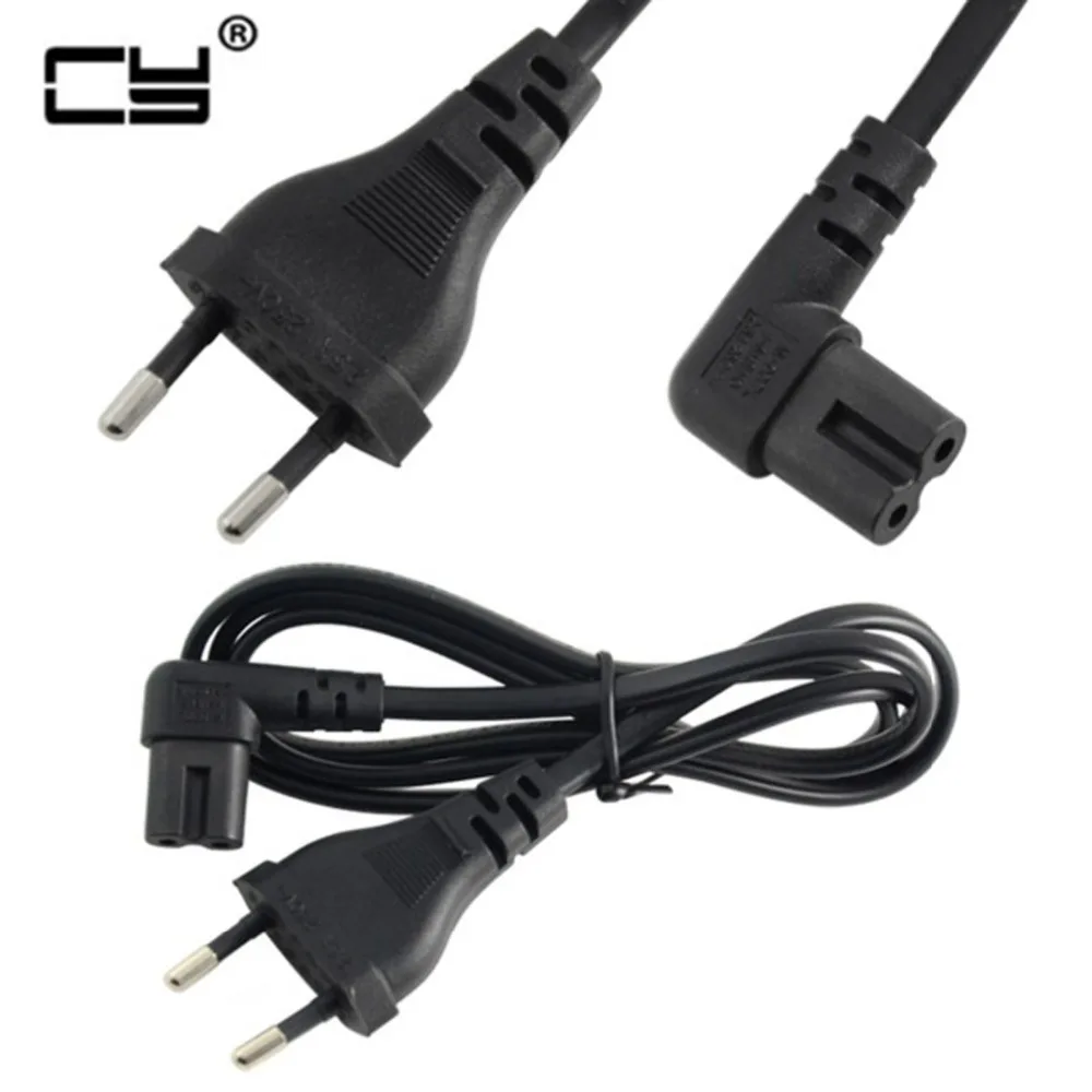 Новый Прямоугольный кабель питания европейского и переменного тока 1 м/2 м/3 м/5 м 2