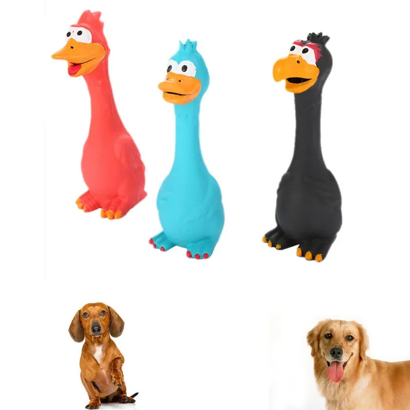 Dogs Puppy Squeak Toys Screaming Rubber Chicken Toy For Dogs Latex