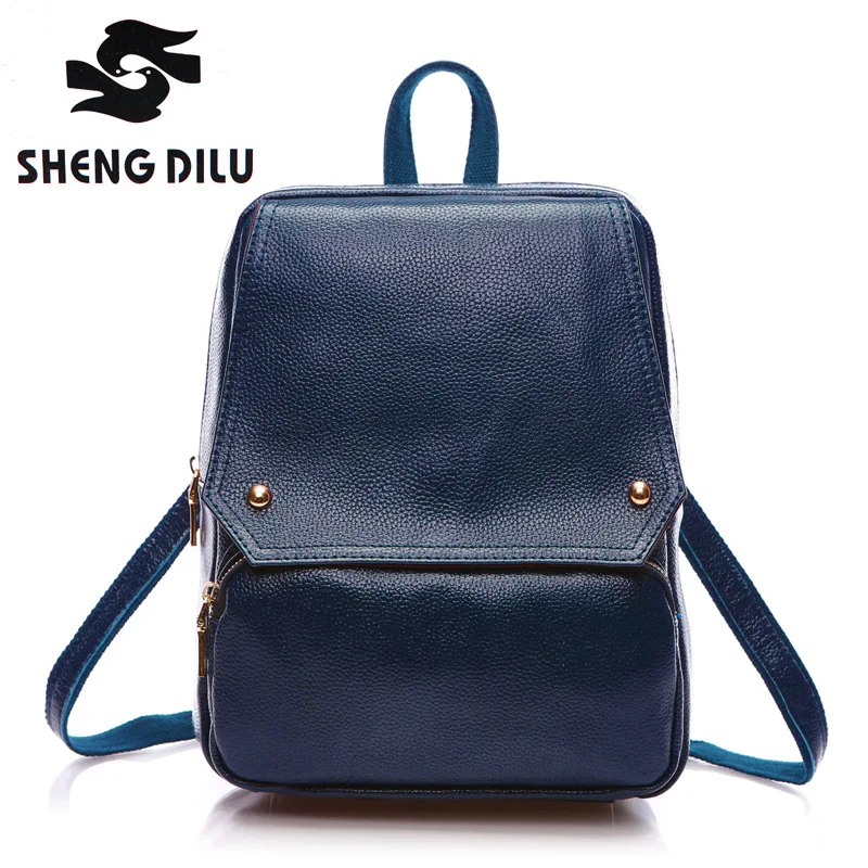 

2016 Multipurpose Japan And Korean Style Fashion Genuine Leather Backpacks Casual Women's Bags