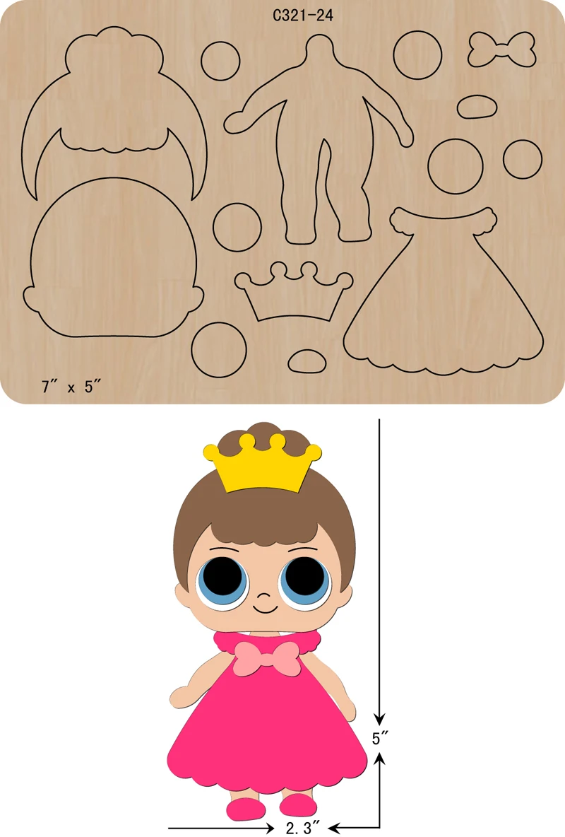 

New girl Wooden die Scrapbooking C-321-24 Cutting Dies