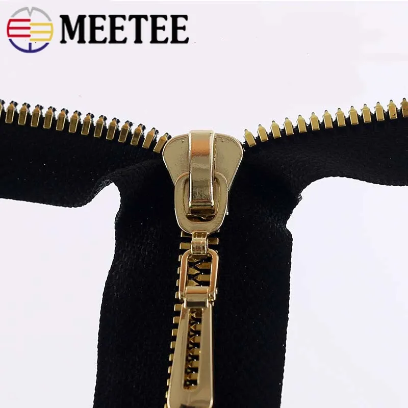 Meetee 80 см 8# Высококачественная резиновая застежка-молния с автоматическим замком на молнии для пуховиков Пальто DIY Швейные аксессуары для одежды
