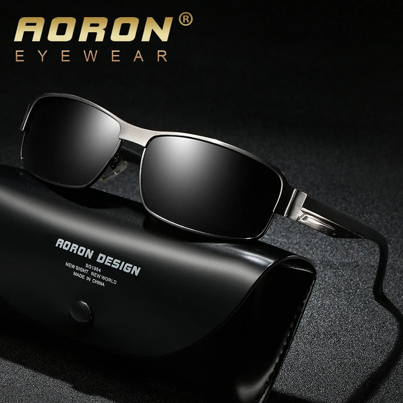 AORON Alloy Polarized Sunglasses Women Men Brand Original Glasses ...