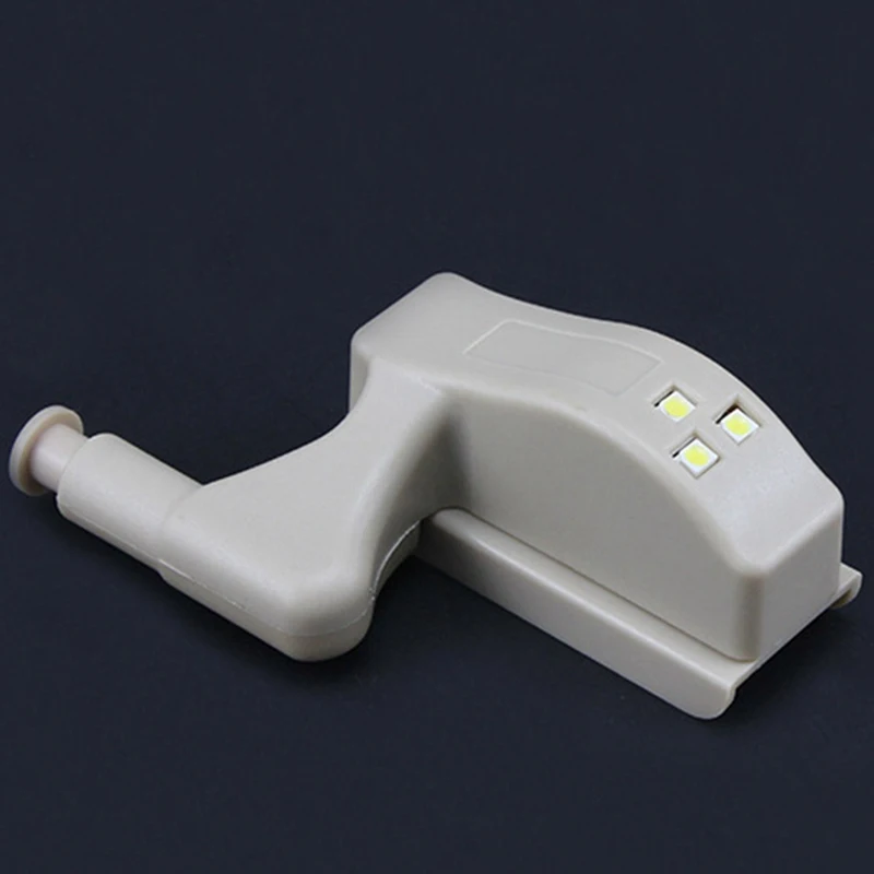 

LED Smart Induction Hinged Cabinet Light - White - Without Battery - Inner Hinge Sensor Light Universal For Kitchen Bedroom