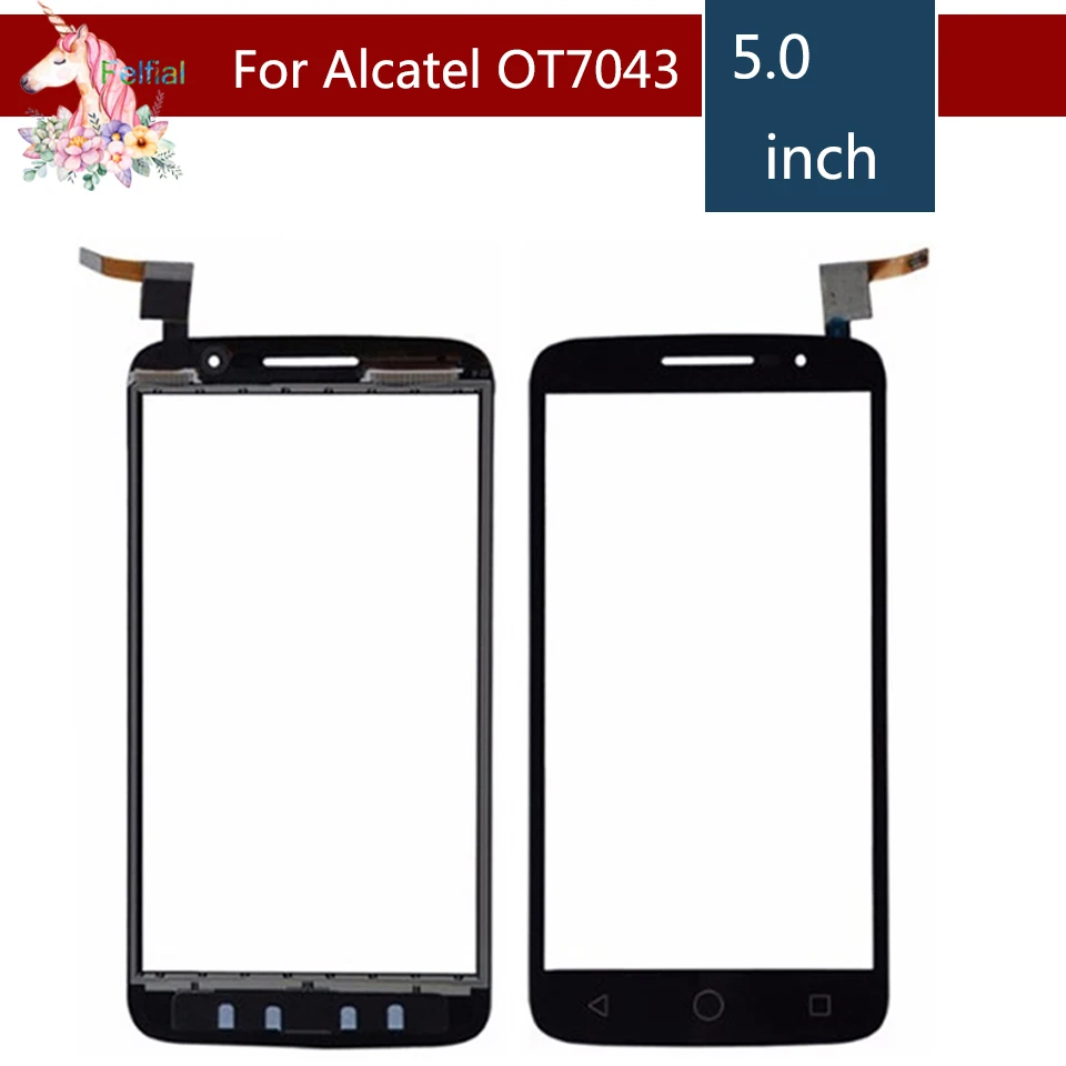 10 шт./лот 5 0 дюйма для Alcatel One Touch POP 2 7043 OT7043 сенсорный экран дигитайзер сенсор