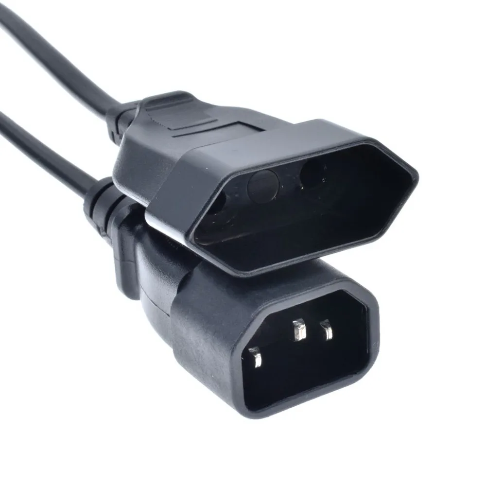 Европейская розетка шнур питания штекер IEC 320 C14 Schuko CEE7/16 2 контактный гнездовой
